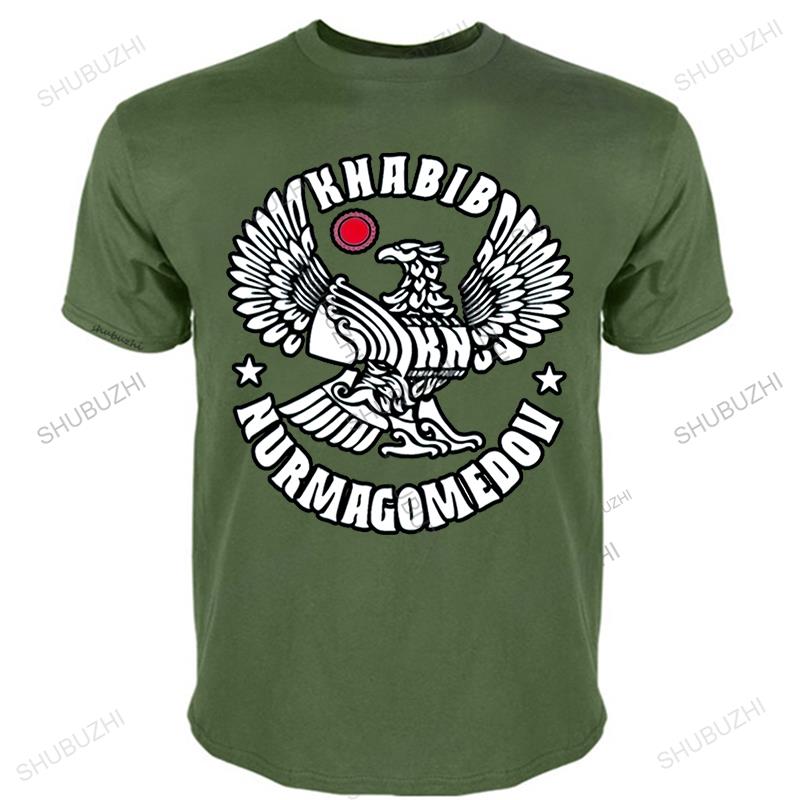 New summer t shirt black short sleeve tops for men Khabib Nurmagomedov Cotton Brand T-shirt Men O-neck streetwear print Teeshirt