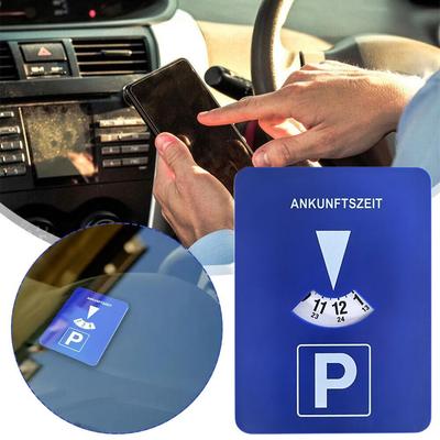 Parkovací hodiny Modré Digitální Přenosný Parkovací časovač Plastová Parkovací značka pro Dočasné parkování Časovač Displej hodiny Auto Příslušenství