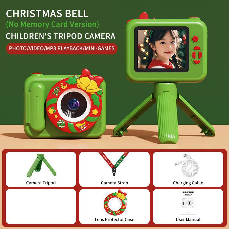 New Children's Digital Camera 1080P High-definition Recording Front And Rear Dual Cameras Cartoon Kids Camera Toy Gift