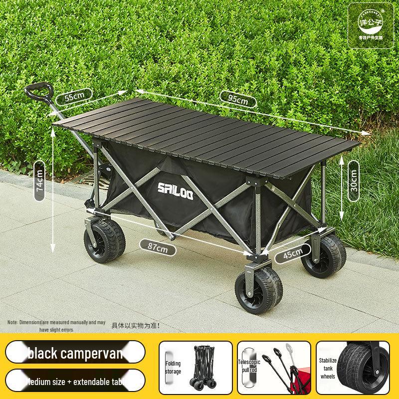 Tragbarer Outdoor-Camping- und Picknickwagen