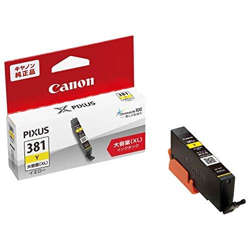 Canon Genuine Ink Tank Yellow Large Capacity Type BCI-381XLY [Bulk Purchase Set of 3]