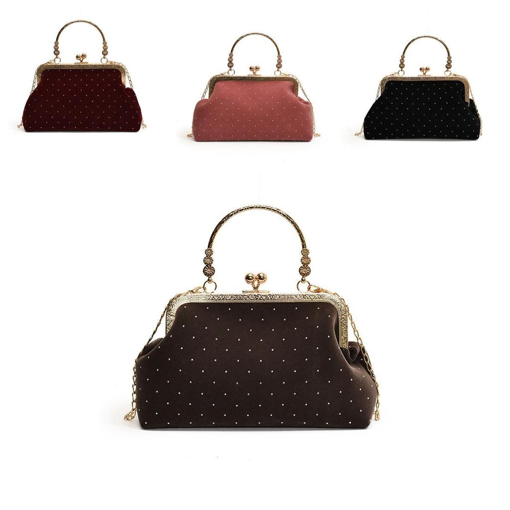 Chic Urban Minimalist Handbag For Women 2024 Trendy Shell Shape Crossbody Bag With Rivet Detail