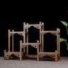 Chinesische Kung Fu Teekanne Handwerksausstellung Halter Regale Teekanne Teegeschirr Holzschnitzerei Ausstellungsständer Dekoration Zuhause Teezubehör
