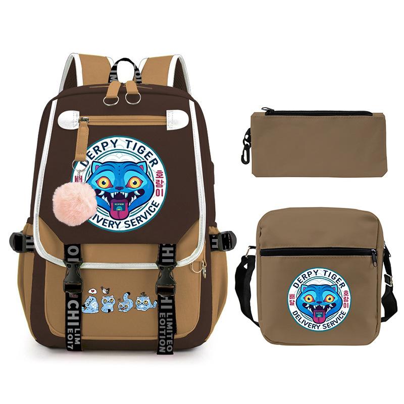 Animation Cartoon Personalized Printing Large Capacity Children'S Backpack Primary And Secondary School Schoolbag Leisure Suit