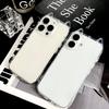 Shockproof Airbag Phone Case Cat Ears For iPhone 17 Air 16 Plus 15 14 13 12 11 Pro Max X XS XR 7 8 SE 2022 2020 Transparent Protective Cover For Women