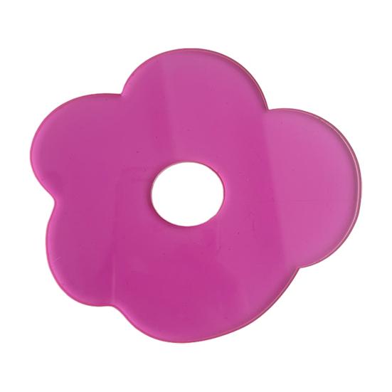 

Acrylic Flower Coaster Heat-Resistant Cute Clear Cup Mat for Desk Kitchen Living Room Waterproof Non-Slip Reusable Drink Mat for Mugs
