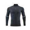 Quick Dry Half-Zip Long Sleeve Running Shirt with Moisture-Wicking Technology