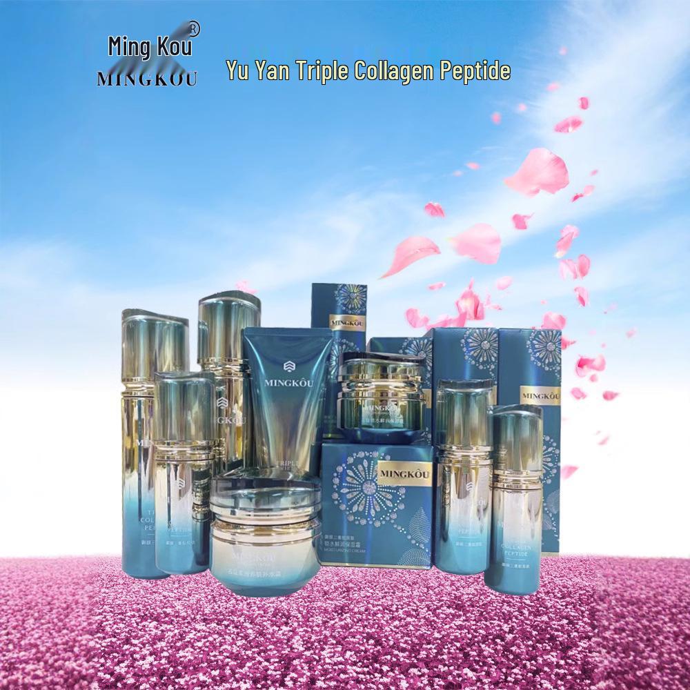 Ming Kou Yu Yan Triple Collagen Peptide Firming & Hydrating Skincare Set