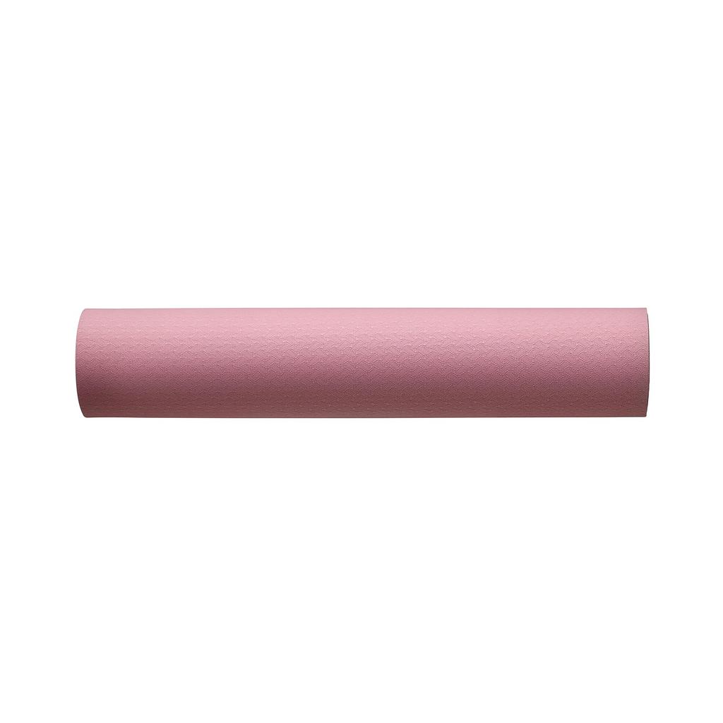 Amazon Basics Yoga Mat, 6mm Thick, TPE, with Carrying Strap, Workout Mat, Stretching Mat, Pilates Mat, Plum, 187 X 61 X 1cm