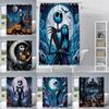 Dusche Jack Skellington Vorhang Wasserdicht Polyester Stoff Farbe Bunt Badezimmervorhänge Haus Badezimmer Dekor Vorhang Mit Haken