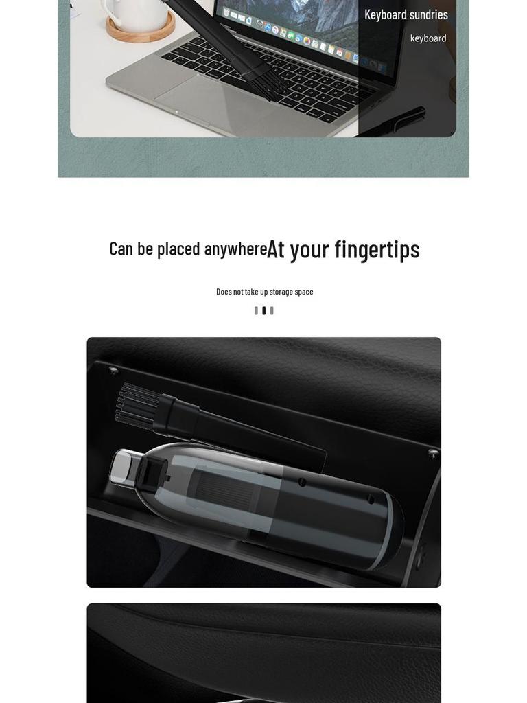 High-Power Handheld Wireless Car & Home Vacuum Cleaner