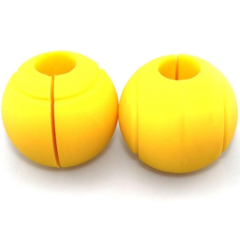 1 Pair Anti-scratch Silicone Dumbbell Grip Weightlifting Fitness Equipment Barbell Grip Ball  Gym