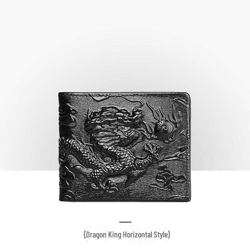 Men’s Retro Genuine Leather Wallet - Hand-Embossed Crocodile Pattern, Long, Large Capacity, Multi-Card Slots.