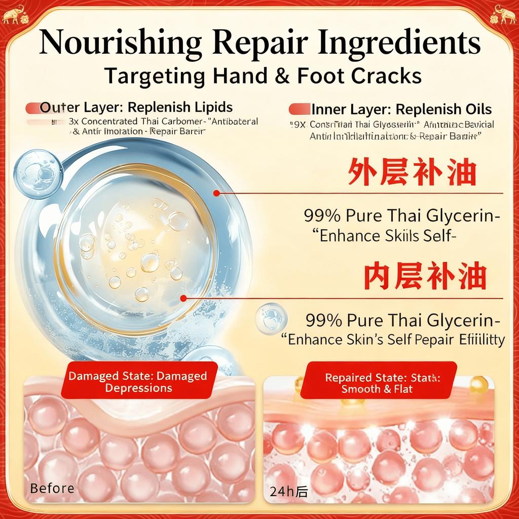 Soin Multifonction pour la Peau – Réparation Intensive pour les Rugosités sur les Mains, les Talons et les Genoux