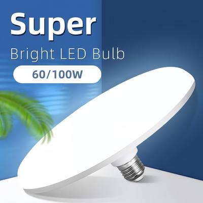 E27 60W/100W Luces LED Super Brillante Lámpara OVNI Ahorro de Energía Luces de Techo para Habitación Iluminación del Hogar Bombilla
