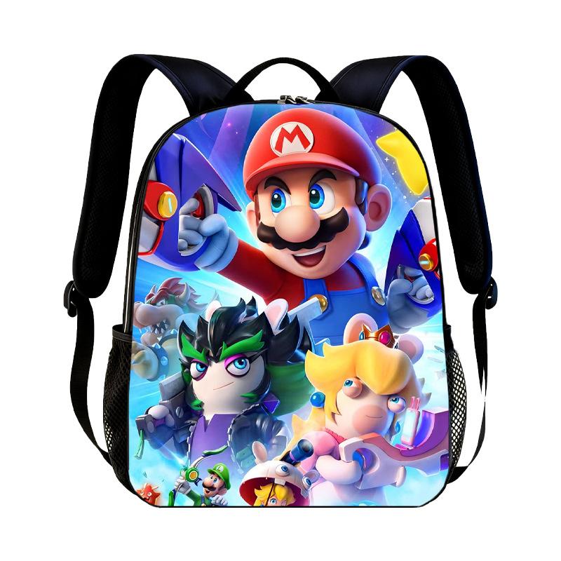 Νέο Σακίδιο Νηπιαγωγείου Super Mario Παιδικό με Εκτύπωση Mario Καθημερινό Casual Σακίδιο για Αγόρια Κορίτσια