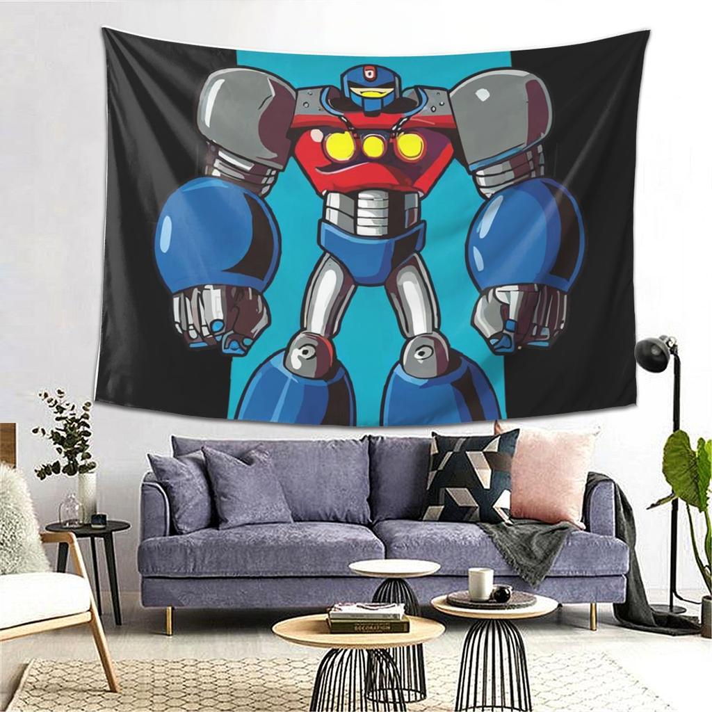 Casual Tetsujin 28 Robot Tapestry Wall Hanging Aesthetic Home Decoration Tapestries for Dorm Room