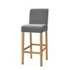 Samtstoff Barhocker Stuhlbezug Elastisches Lycra Stretch Kurzer Rücken Stuhlbezüge Für Essbereich Zimmer Café Zuhause Kleine Größe Option Sitzbezug