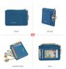 Ultra-Thin Anti-Theft Zipper Card Holder Wallet - Portable & Secure.