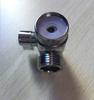 Modern Wall-mounted Chrome T-Adapter Shut-off Valve Horizontal Spray for Bathroom Toilet Bidet Brass