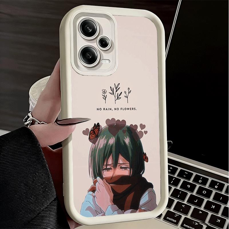 Phone Case for Xiaomi Redmi Note 15 14 13 Pro Plus A-Attack On T-Titan Mikasa Shell 12S 11 11S 11T 5G 14S Soft Silicone Funda