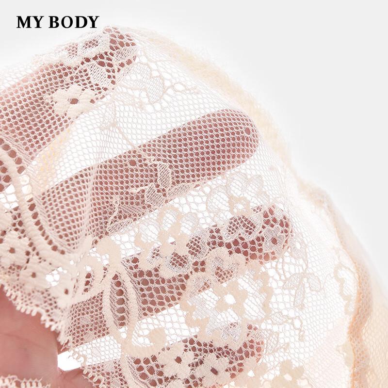 Mybody Women's Chinese Style Lace Mid-Low Waist Briefs