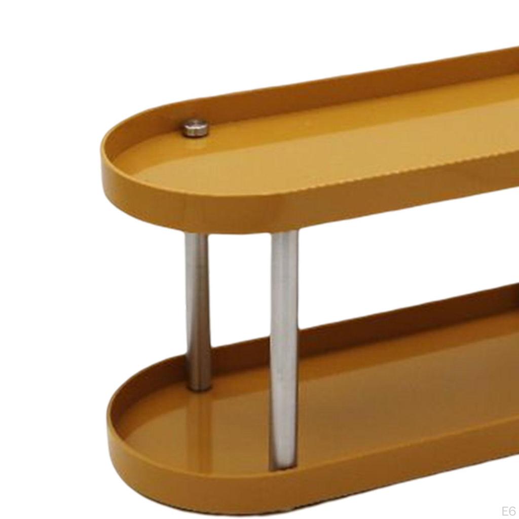2-stufiges Badezimmer-Aufbewahrungsregal Make-up-Organizer Regale Arbeitsplatte Dusch-Caddy Regal für Gewürze