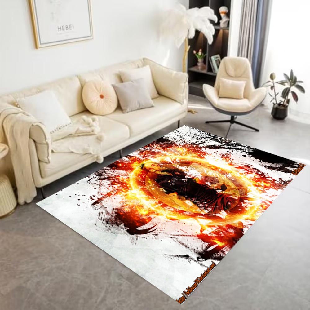 Football Player Action Floor Rug Office Rug Suitable for Foyer Game Room Bedrooms Outdoor Anti-slip Rug Office Home Decor