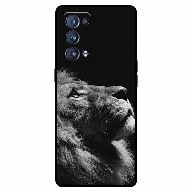 For Oppo Reno 6 Pro 5G Case Snapdragon Shockproof Soft Silicone TPU Back Cover For Oppo Reno 6 Pro CPH2247 Phone Cases Cute Capa