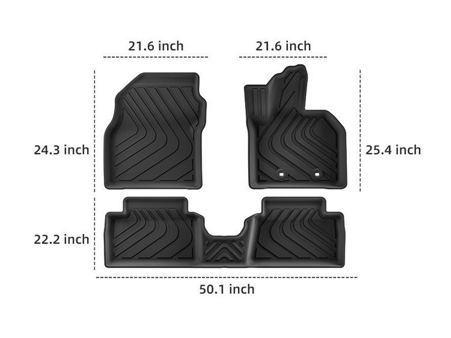 Eco-Friendly TPE Floor Mats for 25 Lexus LBX Cars