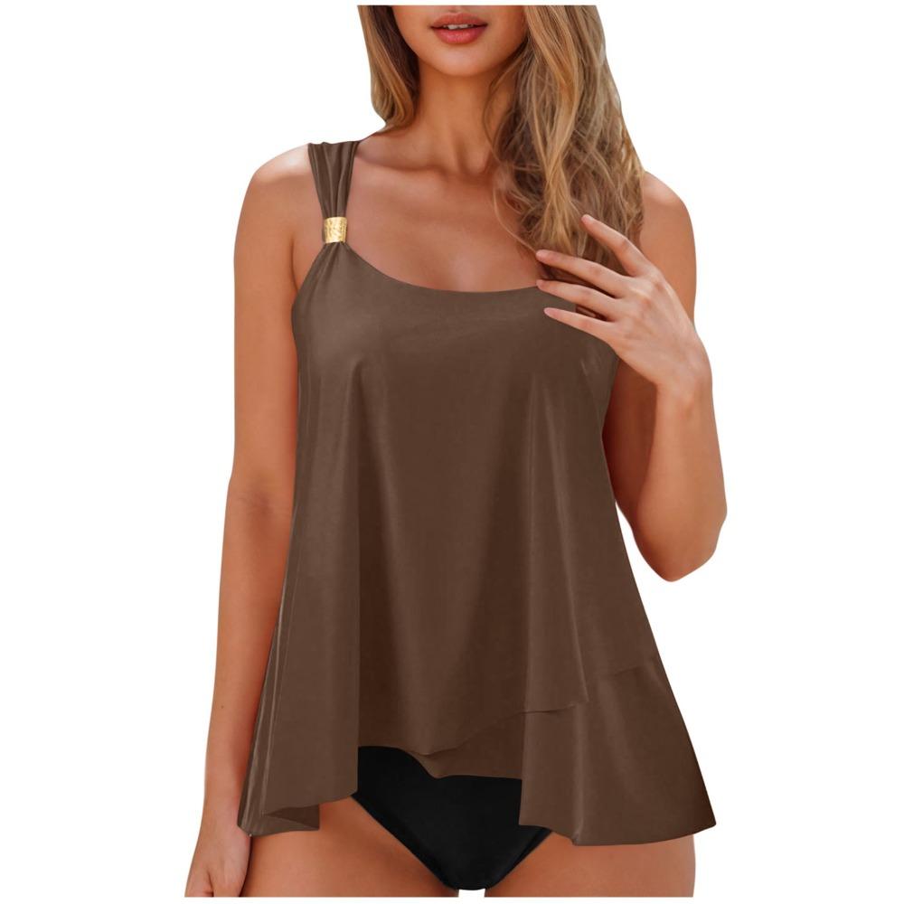 Costume da bagno a due pezzi europeo e americano Costume da bagno femminile Sexy Conservatore Nuovo Capelli