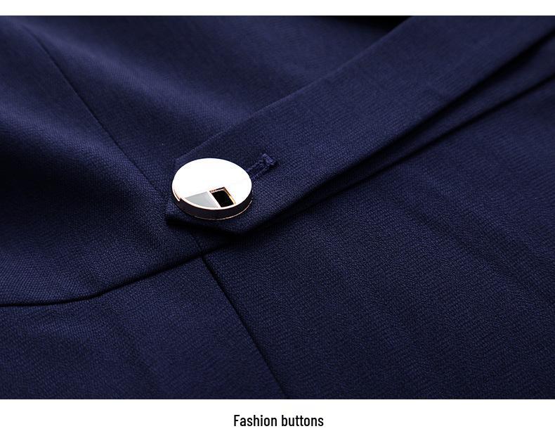 Set Costum Profesional de Vară pentru Femei – Ideal pentru Recepția Hotelului, Magazine de Bijuterii, Saloane de Frumusețe