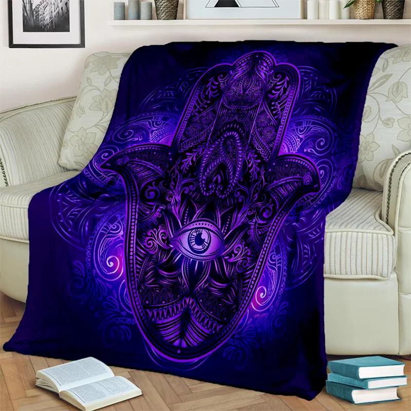 3D Evil Eye Nazar Tree of Life HD Blanket,Soft Throw Blanket for Home Bedroom Bed Sofa Picnic Travel Office Cover Blanket Kids