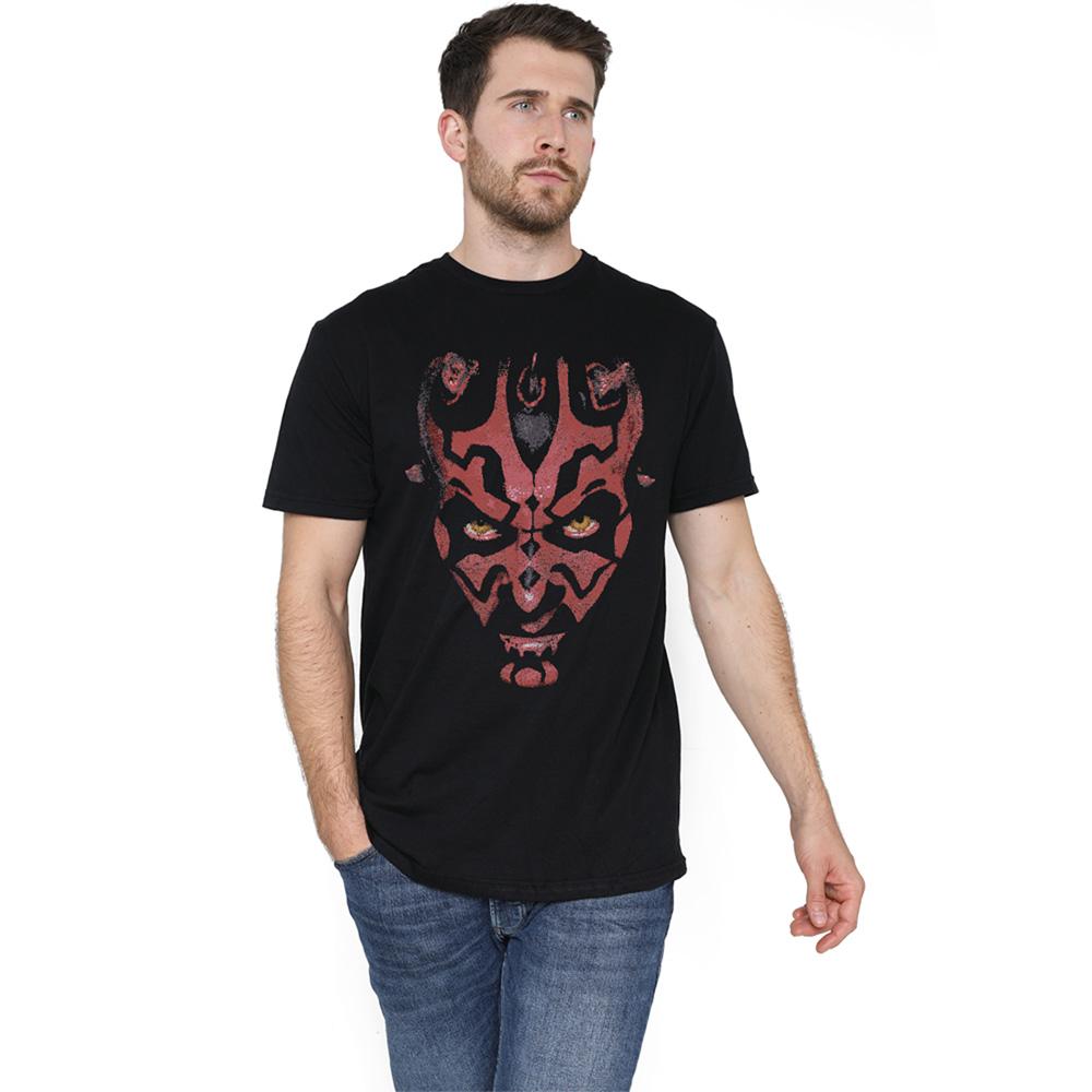 STAR WARS Unisex Adult Darth Maul Big Face T-Shirt