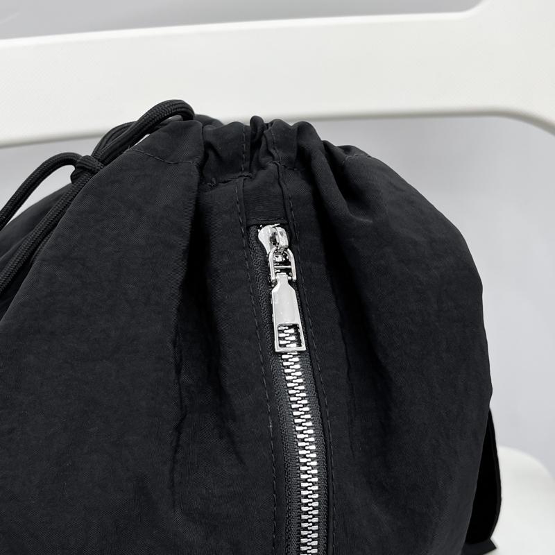 College Style Student School Bag Women Solid Color Backpack Nylon Backpack Men's Outdoor Sports Bag