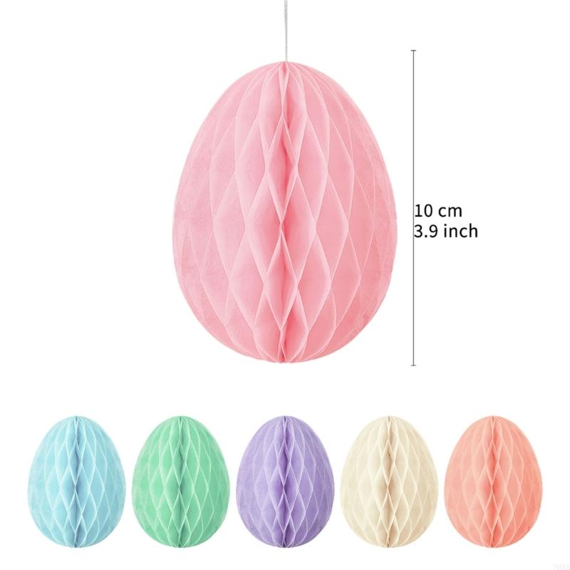 Pack Of 6 Paper Eggs Pendant Tree Ornament Spring Holiday Hanging Ornament For Basket Fillers Christmas Tree Decoration