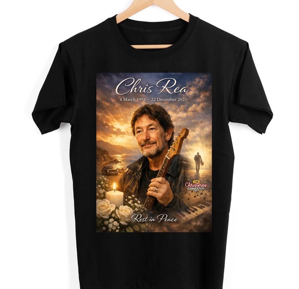 Nové CHRIS REA R.I.P Logo Reprint S-235XL Tričko B07.140 Unisex Tričko