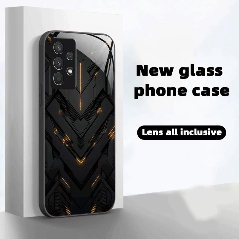 SimplicityTrend Exquisite Luxury High-end PhoneCase Glass PhoneCase for Samsung Galaxy S26 S25 S24 S23 S22 S21 FE,Ultra,Plus