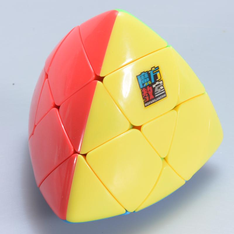 3x3 Pyramorphix Magic Cube Stickerless Brain Teaser Skewb Cube Puzzle Toy for Magic Cubes Beginners