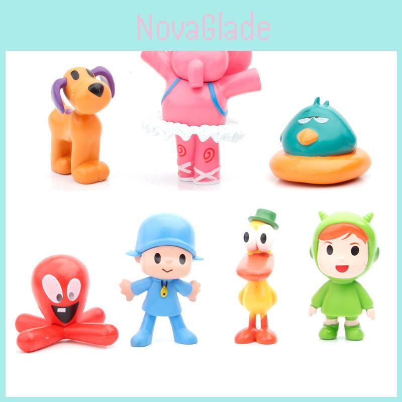 Entzückendes Pocoyo Zinkia Plüschfiguren-Set Enthält Bunte Elefanten- und Entenspielzeuge