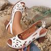 Fashionable Hot Selling Comfortable High-heeled Sandals Summer New Round Headed Elegant Fish Mouth Casual Sandals for Women