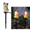 Cute Resin Garden Stake Light, Outdoor Decorative Lamp for Yard Patio and Garden