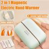 2 In 1 USB Rechargeable Magnetic Hand Warmers Strong Magnetic Fast Heating Rechargeable Hand Warmers Magnetic Feature Reusable