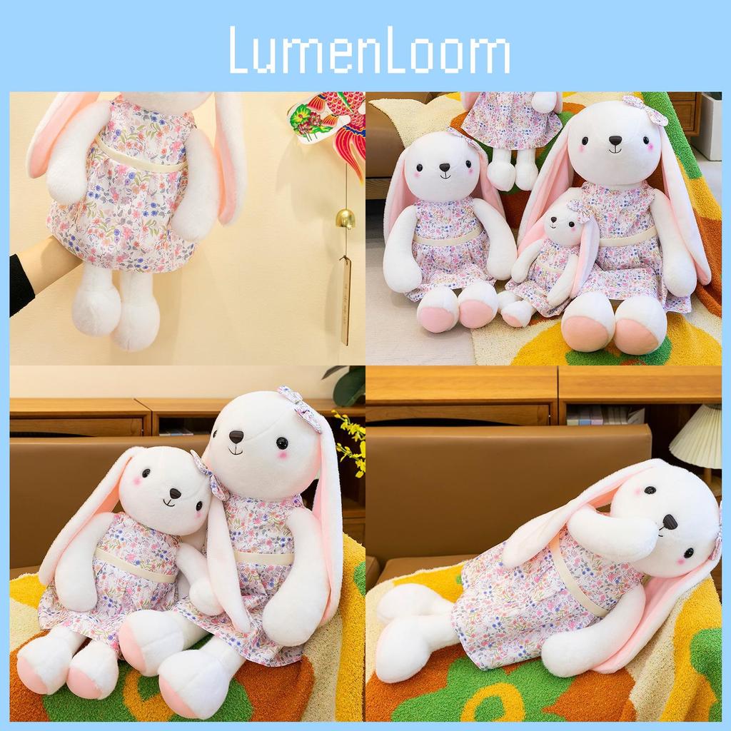 Skirt Cute Floral Rabbit Plush Toy Birthday Gift Children Bed Doll Sleeping
