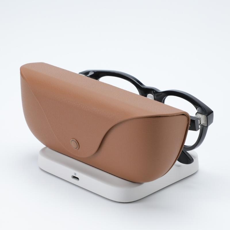 Portable Intelligent Charging Station With Magnetic Technology For Eyewear Technology Glasses ABS Case Home Office Use