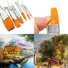 6x Professionelle Malerei Pinsel Set Acryl Öl Aquarell Künstler Pinsel