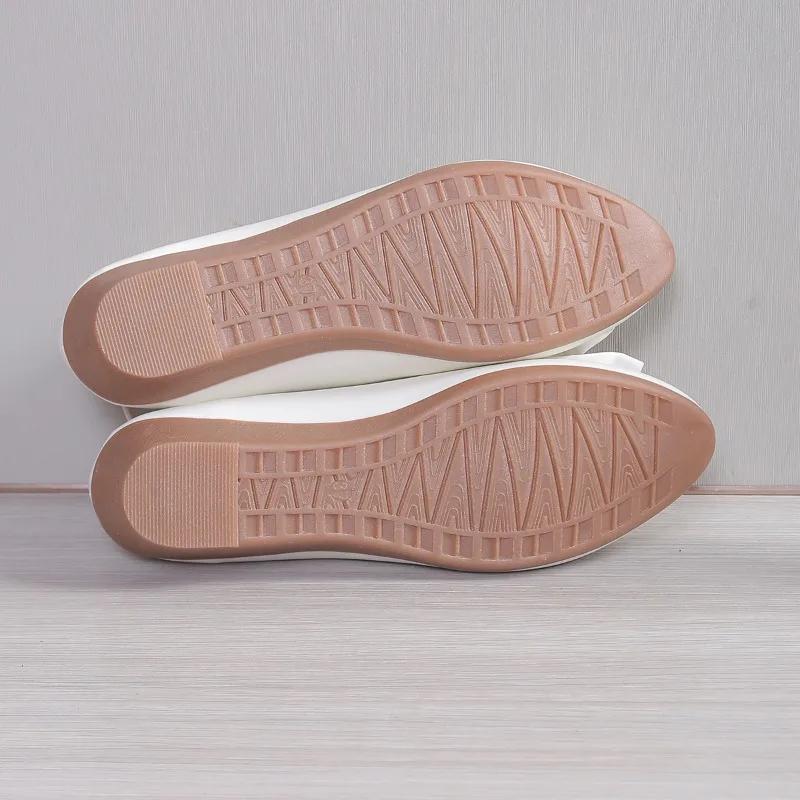 2024 Nový Styl Boty s Podpatky Horký Prodej Kulatá Špička Dámské Klasické Ležérní Mokasíny Módní Design Mašličkové Boty Dámské Velké Velikosti