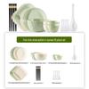 HANDUNYOU 18-Piece Ceramic Dinnerware Set