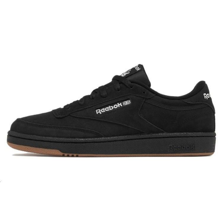 Reebok Club C 85 Comfortable Versatile Retro Casual Shoes Low Top Skate Shoes Unisex Sneaker Black 100074449