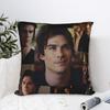 Damon Salvatore The Vampire Diaries Federa per Cuscino Design Copricuscino Carino Divertente Copricuscino per Ufficio Auto Decorazione Casa
